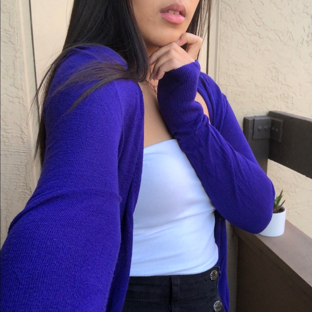 Indigo Long Sleeve Cardigan
